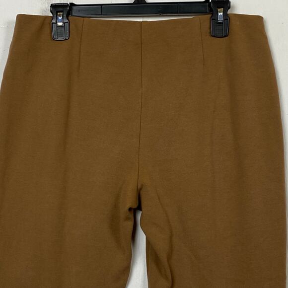 Chico’s Juliet Ponte Brown Ankle Pants Size 8 - Picture 6 of 6